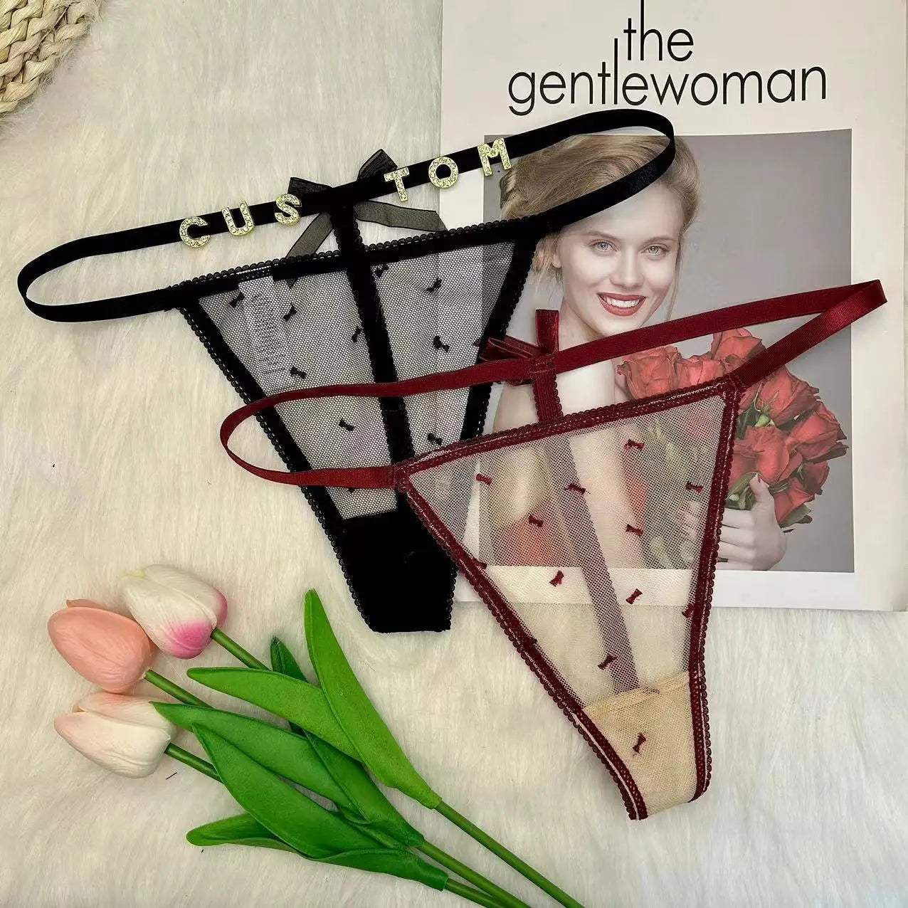 Custom Thong With Name Customized G-string Name personalized Thongs for Boyfriend or Husband - Love Lingerie