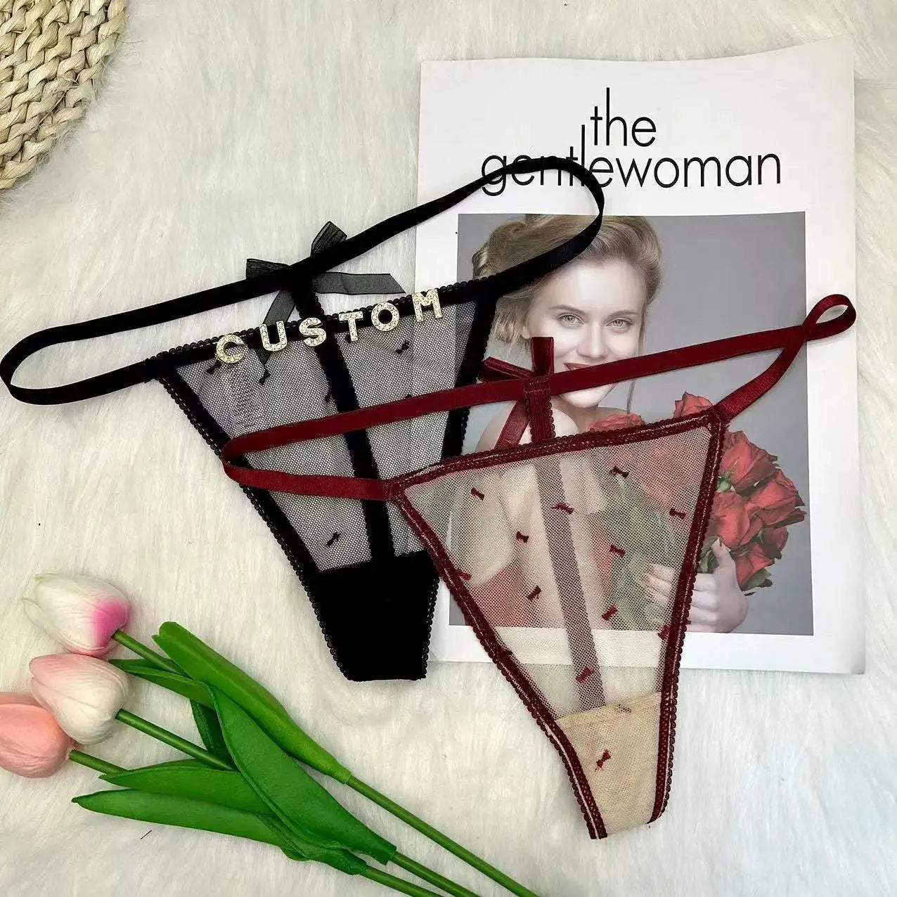 Custom Thong With Name Customized G-string Name personalized Thongs for Boyfriend or Husband - Love Lingerie