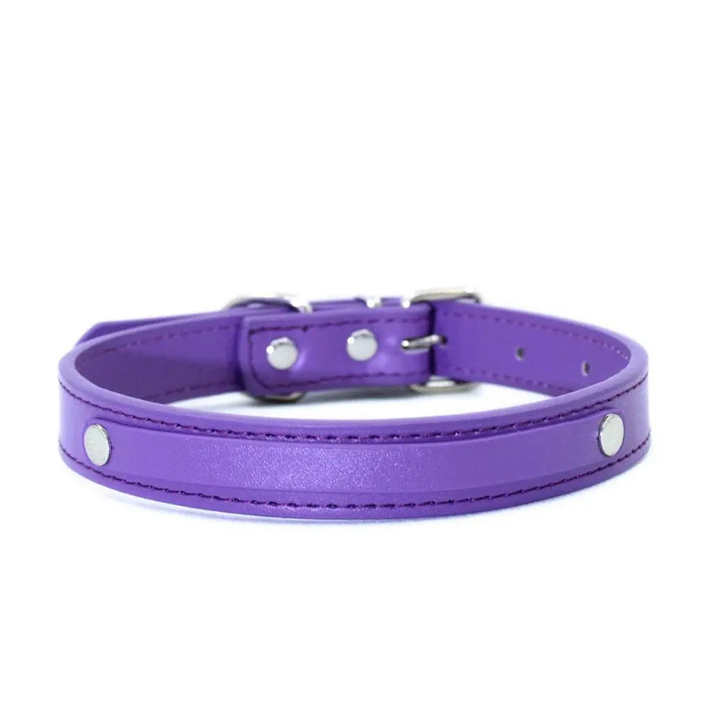 Leather Choker Customized Letters Sexy Rhinestone Bdsm Cosplay - Love Lingerie