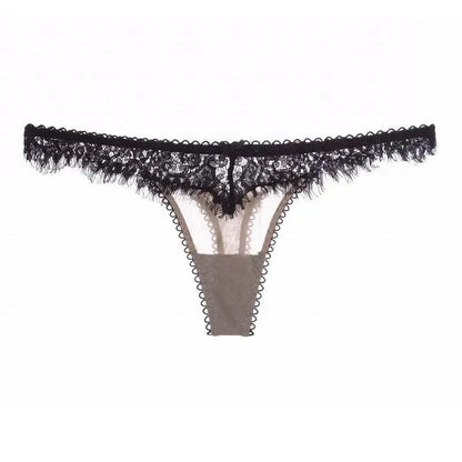 Custom Lace Underwear Crystal Letters Name Personalised Thong Women Bikini G-String Panty Birthday Lovers Gift - Love Lingerie