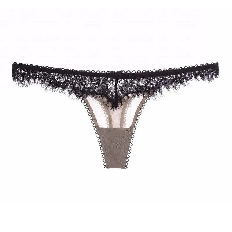 Custom Lace Underwear Crystal Letters Name Personalised Thong Women Bikini G-String Panty Birthday Lovers Gift - Love Lingerie