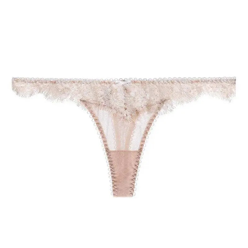 Custom Lace Underwear Crystal Letters Name Personalised Thong Women Bikini G-String Panty Birthday Lovers Gift - Love Lingerie