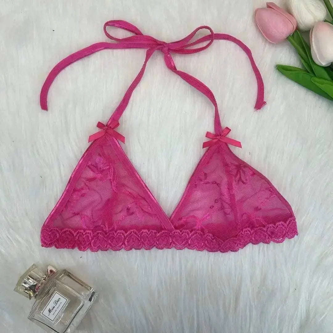 Custom Sexy Lace Thong Bra Underwear Set For Women Personalied Name - Love Lingerie