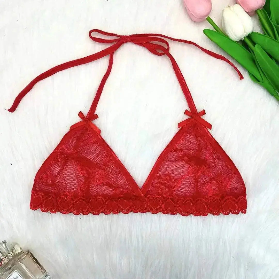 Custom Sexy Lace Thong Bra Underwear Set For Women Personalied Name - Love Lingerie