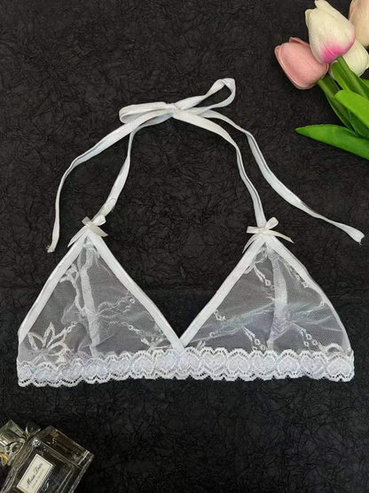 Custom Sexy Lace Thong Bra Underwear Set For Women Personalied Name - Love Lingerie