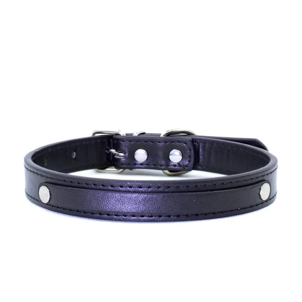 Leather Choker Customized Letters Sexy Rhinestone Bdsm Cosplay - Love Lingerie