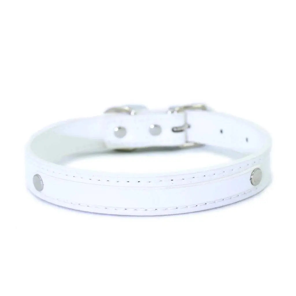 Leather Choker Customized Letters Sexy Rhinestone Bdsm Cosplay - Love Lingerie
