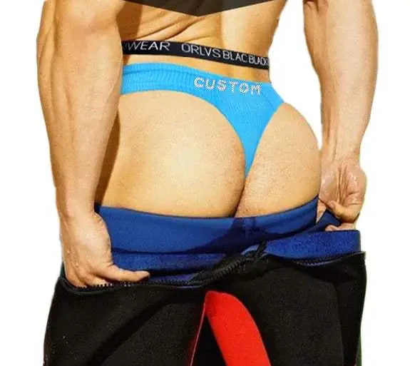 Men's Jockstrap Custom Thong with Name Letters Sexy Bandage Underwear - Love Lingerie