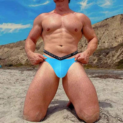 Men's Jockstrap Custom Thong with Name Letters Sexy Bandage Underwear - Love Lingerie