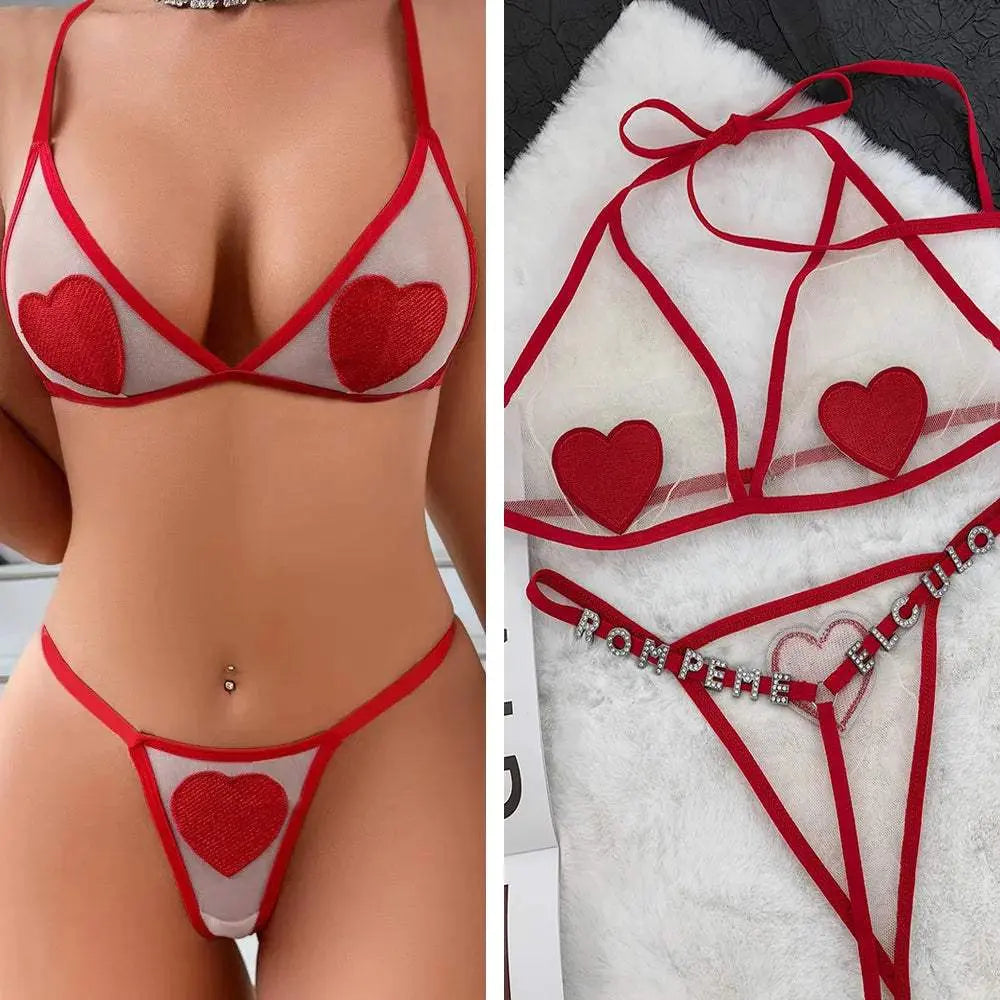 New Custom Lingerie set Name Thongs Panties G String for Women Customized Thong Sexy Mesh Lingerie Personalized Underwear - Love Lingerie
