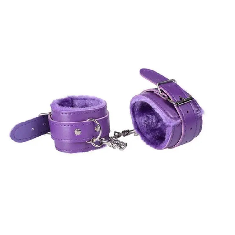 SM Handcuffs Sex Ankle Cuff BDSM Bondage Restraints Soft Plush Handcuff - Love Lingerie