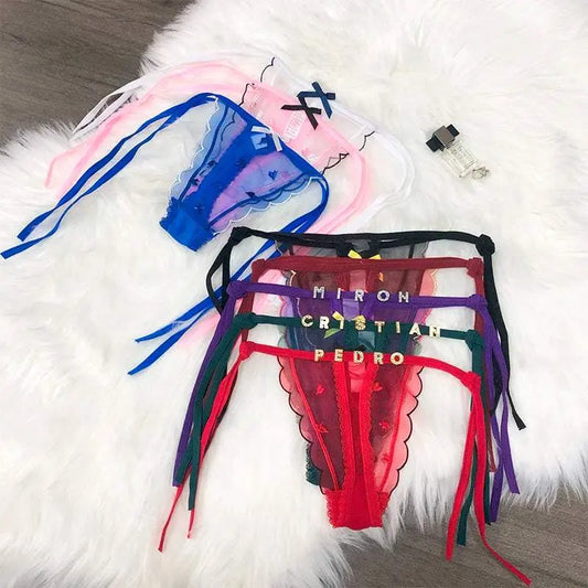 Sexy Custom Underwear Personalised Name G-string Lace Thongs - Love Lingerie