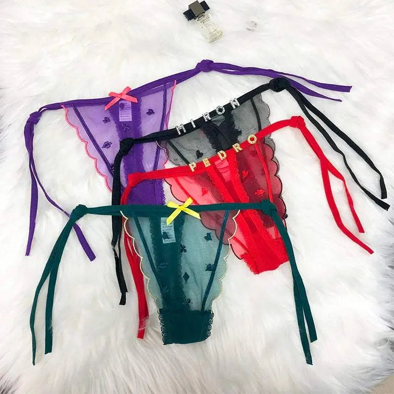 Sexy Custom Underwear Personalised Name G-string Lace Thongs - Love Lingerie